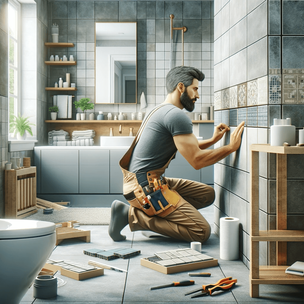 Bild av en badrumsrenovering